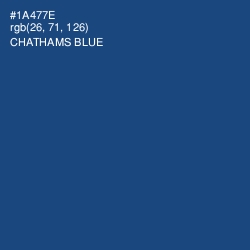 #1A477E - Chathams Blue Color Image